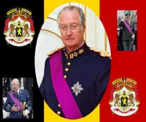 Puzzle Γιορτή του Βασιλιά, μια τελετή προς τιμήν του βασιλιά του Βελγίου, 15 Νοεμβρίου. Εθνόσημο του Βελγίου
